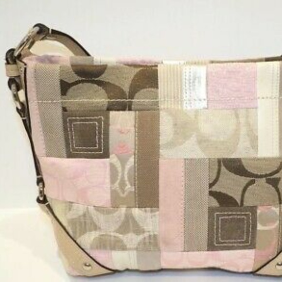 Coach Handbags - Coach Patchwork Carly Pink Tote